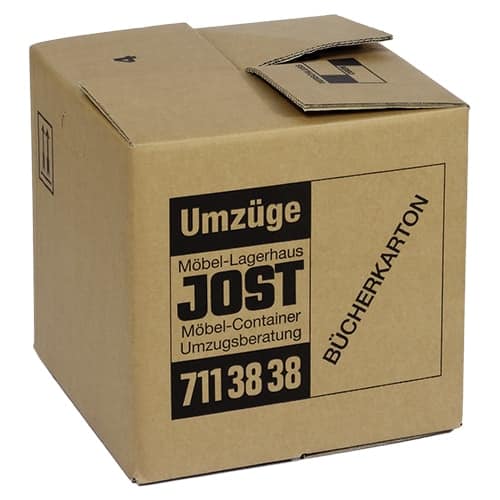Stabile Bücherkarton für Umzüge von Jost Transport