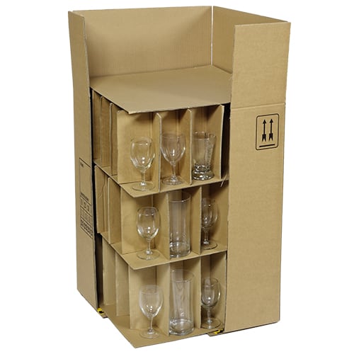Karton Gläser für 40-70 Gläser Hilfsmaterial