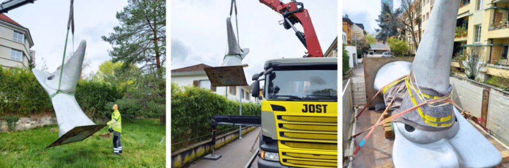 Spezialtransporte in der Schweiz - Skulpturen Transport