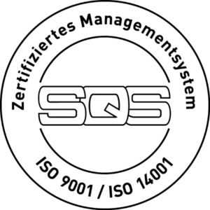 SQS ISO 9001 / ISO 14001 zertifiziert